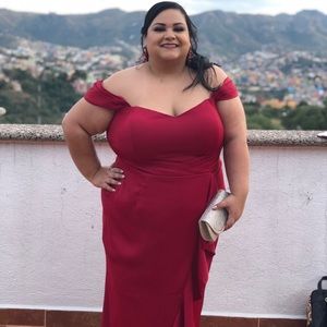 Red High Low dress